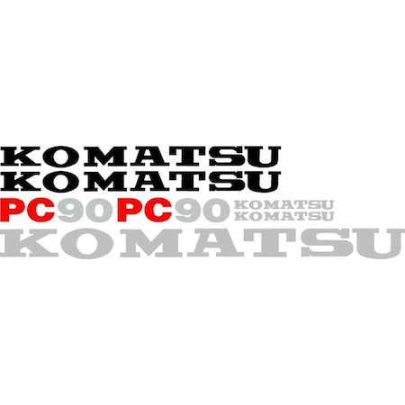 Aftermarket New Komatsu Excavator Decal Set 90 KMPC90DECALSET